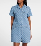 Gucci GG denim jacquard romper