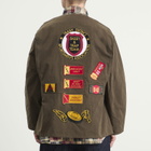 Needles Men's Waxed Cloth Shooting Jacket in Brown