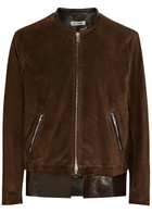 Our Legacy Drift Layered-hem Suede Jacket Brown