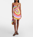 Pucci Iride draped satin jersey minidress