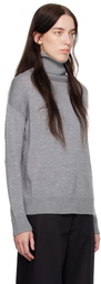 Max Mara Leisure Gray Superbo Turtleneck