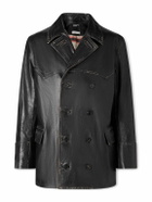 Enfants Riches Déprimés - Laurence Double-Breasted Leather Jacket - Black