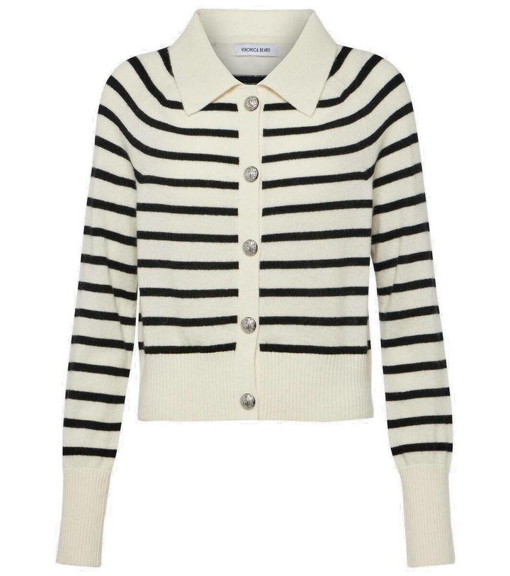 Photo: Veronica Beard Cheshire striped cashmere cardigan