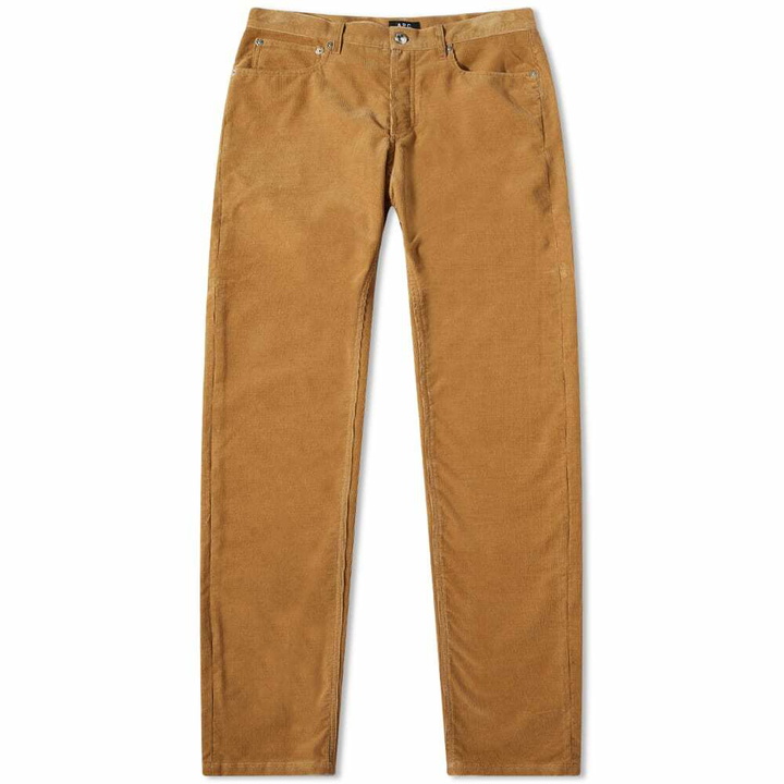 Photo: A.P.C. Men's Petit Standard Corduroy Jean in Camel