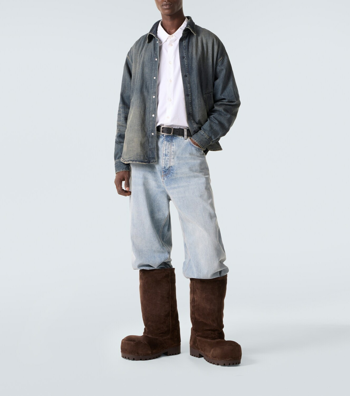 Balenciaga Alaska suede knee-high boots
