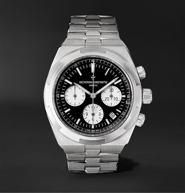 Photo: Vacheron Constantin - Overseas Automatic Chronograph 42.5mm Stainless Steel Watch, Ref. No. 5500V/110A-B481 - Black