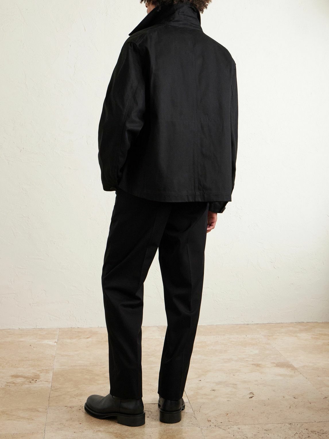 Gabriela Hearst - Harold Tapered Cotton Trousers - Black