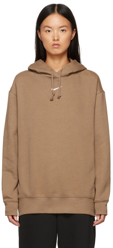 Photo: Nike Brown Sportswear Essential Hoodie