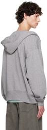 Acne Studios Gray Zip Hoodie