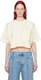 Bottega Veneta Off-White Cropped T-Shirt