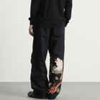 Maharishi Men's Polar Bear Chimera Embroidered Loose Snopants in Black