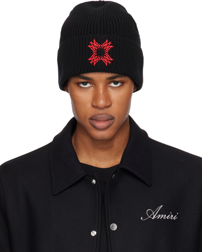 Photo: AMIRI Black 'MA' Quad Beanie