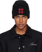 AMIRI Black 'MA' Quad Beanie