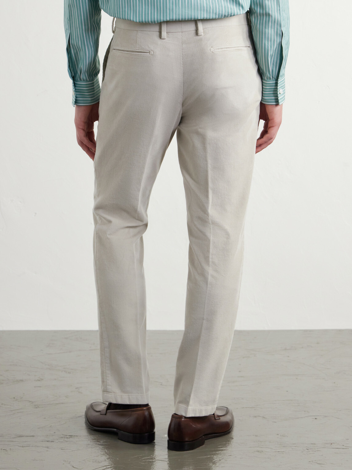 Boglioli - Straight-Leg Cotton-Blend Corduroy Suit Trousers - Neutrals