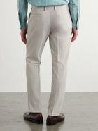 Boglioli - Straight-Leg Cotton-Blend Corduroy Suit Trousers - Neutrals