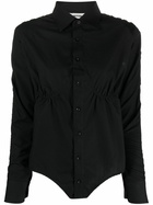 BETTTER Black Cotton Bodysuit
