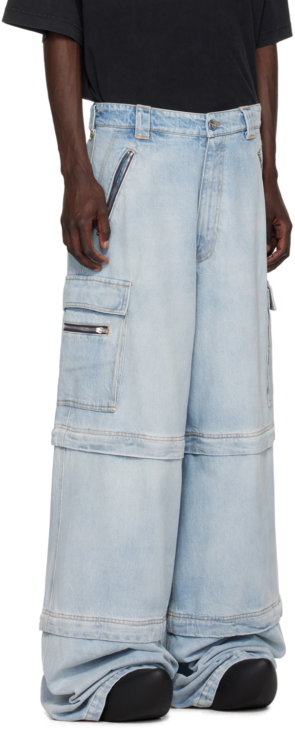 VETEMENTS Blue Transformer Baggy Jeans Vetements