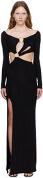 Louisa Ballou Black Sex Wax Maxi Dress