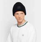 Acne Studios - Logo-Appliquéd Ribbed Wool Beanie - Black