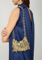 Rabanne Iconic Nano 1969 Crystal-embellished Disc Shoulder bag - Gold - One Size