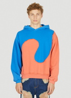 Swirl Hooded Sweatshirt in Blue