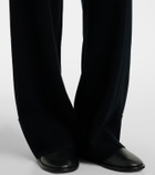 Jardin des Orangers Wool and cashmere wide-leg pants