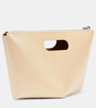 Alaïa Folded Mini leather clutch