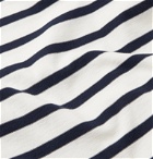 Officine Generale - Striped Cotton-Jersey T-Shirt - Blue