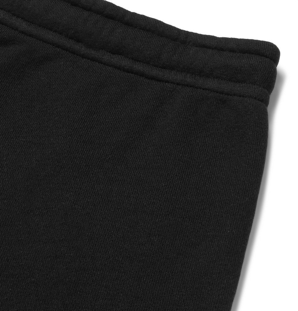 Gucci - Wide-Leg Logo-Print Loopback Cotton-Jersey Drawstring Shorts - Men - Black