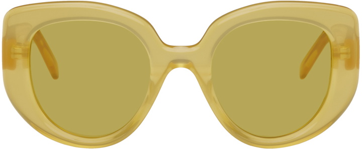 Photo: Loewe Yellow Round Sunglasses