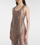 Jacques Wei Crystal-embellished tulle maxi dress