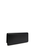 Saint Laurent Kate Logo Pebbled Leather Clutch - Black - One Size