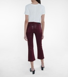 J Brand - Selena coated bootcut cropped jeans