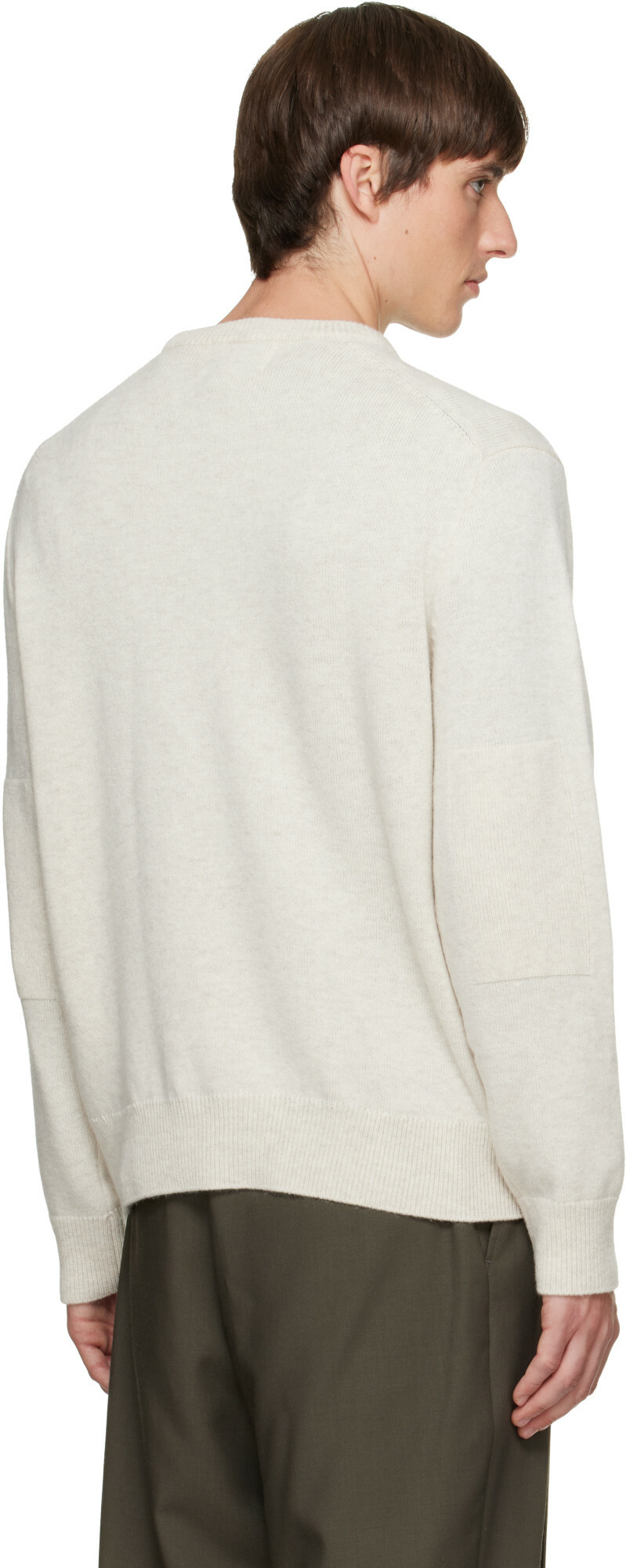 Solid Homme Gray Wool & Cashmere Sweater