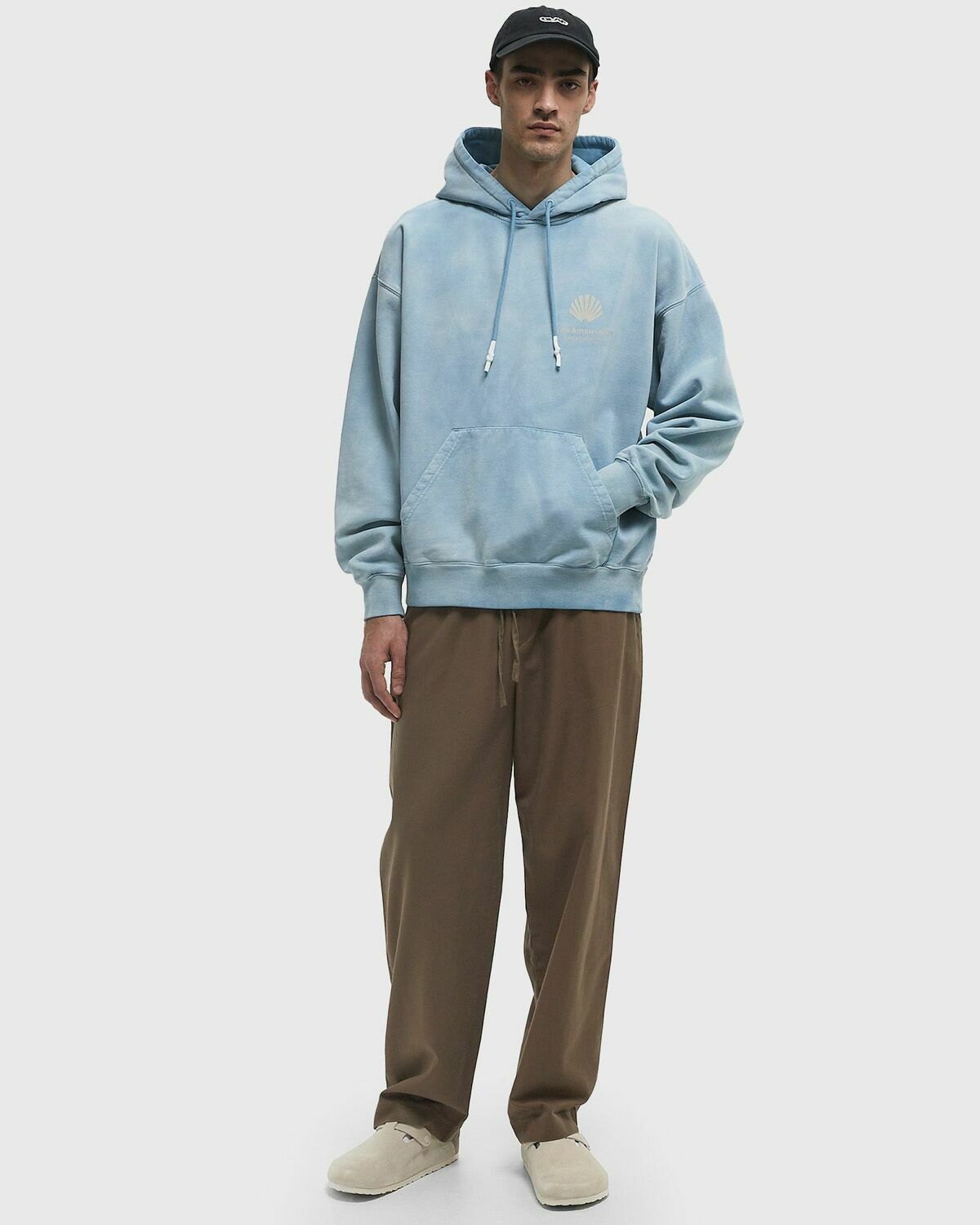 New Amsterdam LOGO HOODIE SWEATER Blue Mens Hoody