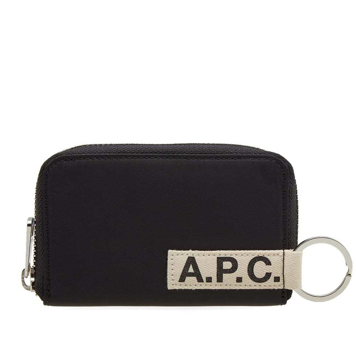 Photo: A.P.C. Godot Nylon Tape Zip Logo Wallet