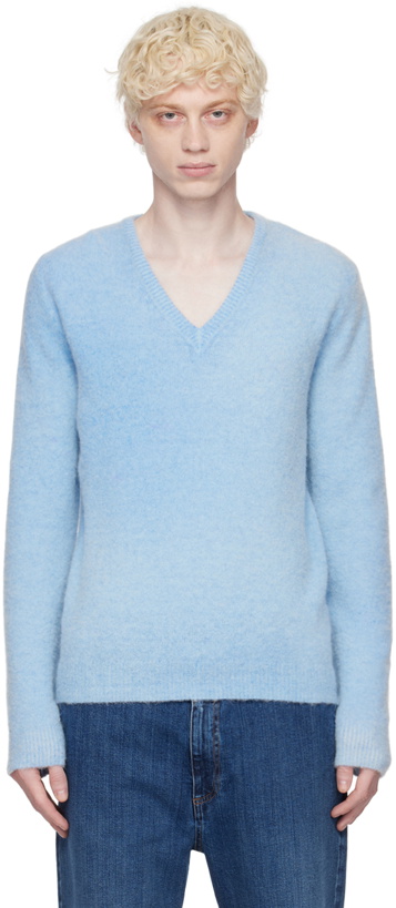 Photo: Barena Blue Brushed Sweater