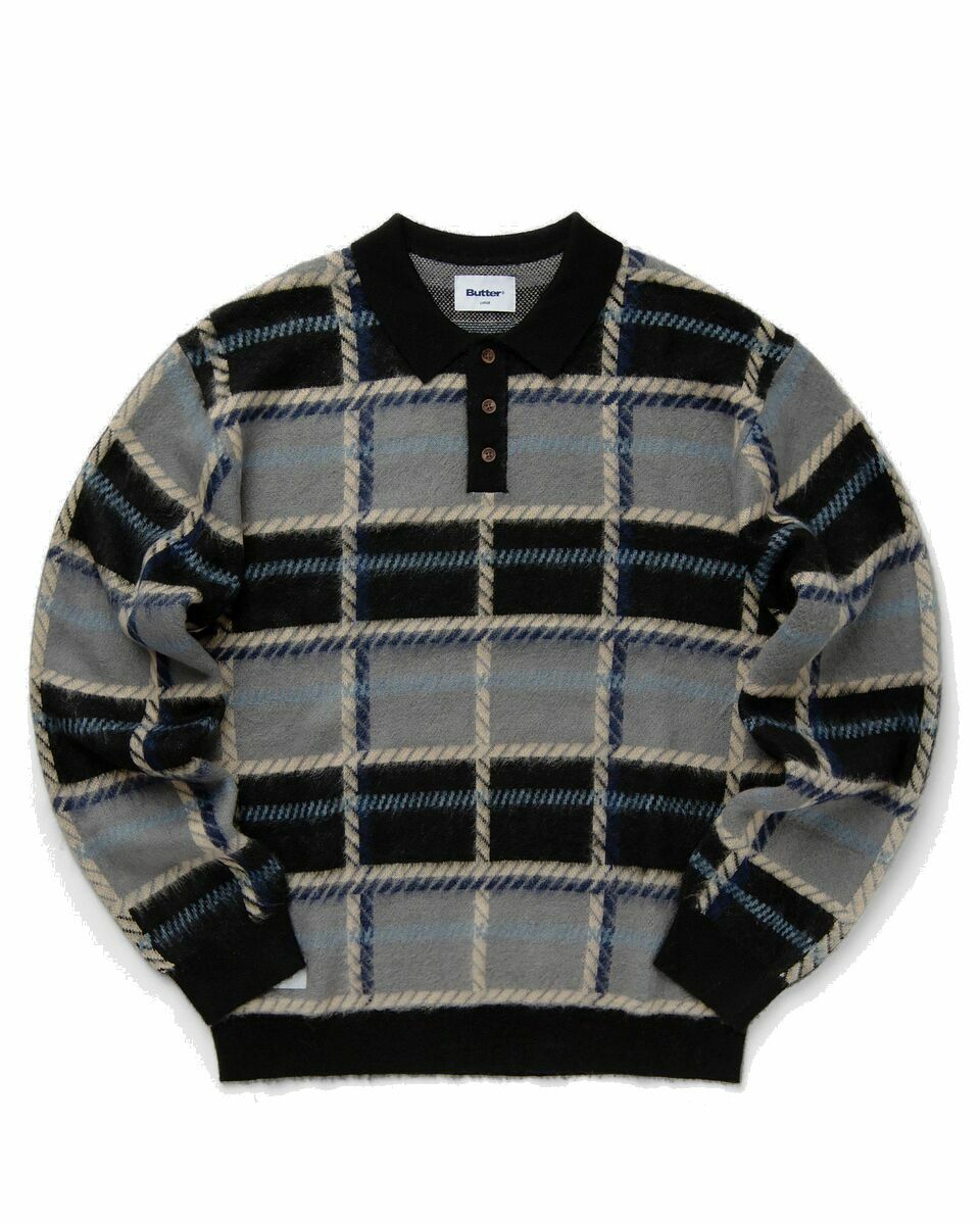 Photo: Butter Goods Ivy Button Up Knit Sweater Black - Mens - Pullovers