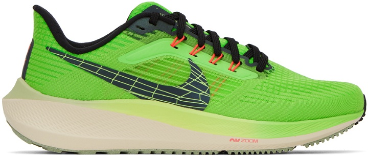 Photo: Nike Green Air Zoom Pegasus 39 Sneakers