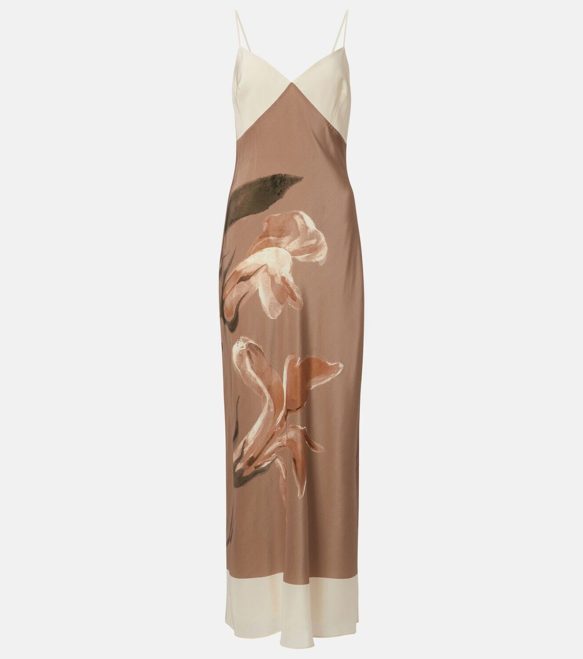 SIR Azaliea floral silk max dress