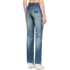 MM6 Maison Margiela Blue Straight-Leg Jeans
