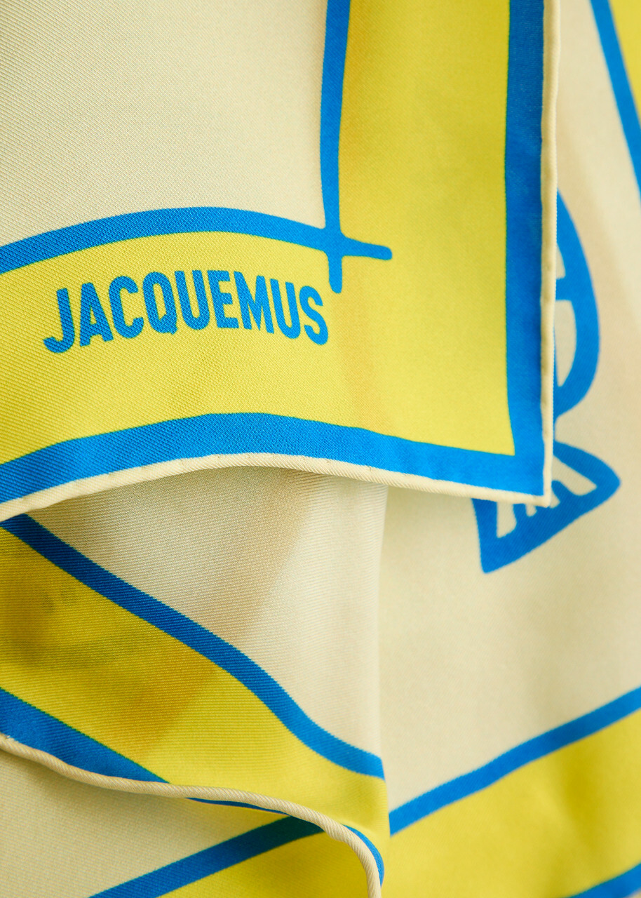 Jacquemus Le Bandana Pesco Silk Scarf - Multicoloured 1