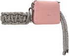 KARA Pink Crystal Phone Cord Bike Wallet