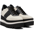 Stella McCartney Black & Off-White Sneakelyse Canvas Derbys