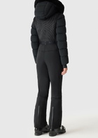 Mackage Lorelle Fur-hood Bonded Fleece ski Suit Black