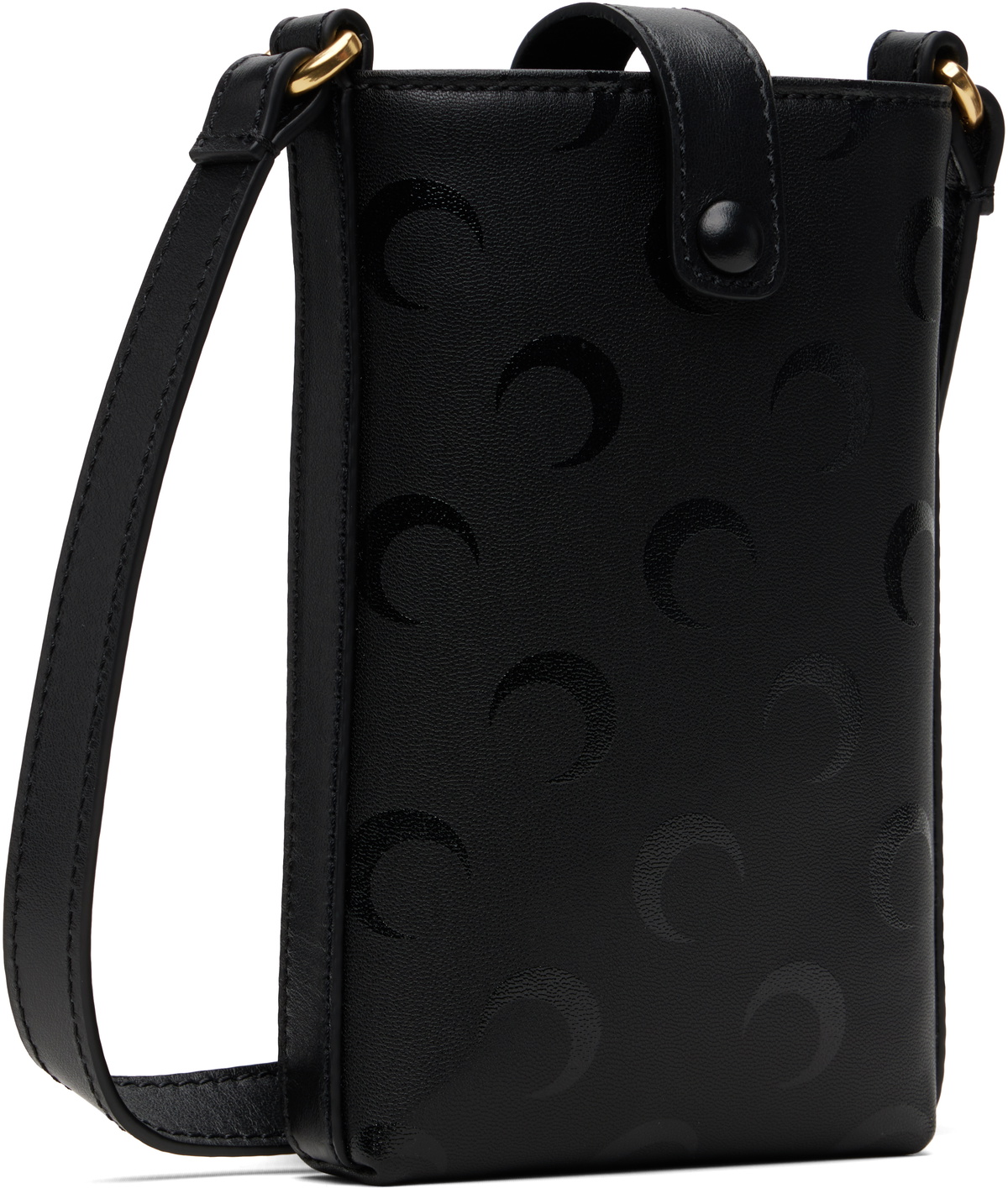 Marine Serre Black Moon Canvas Phone Holder
