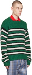 ERL Green Stripes Sweater