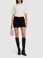 COURREGES Hooded Jersey Top