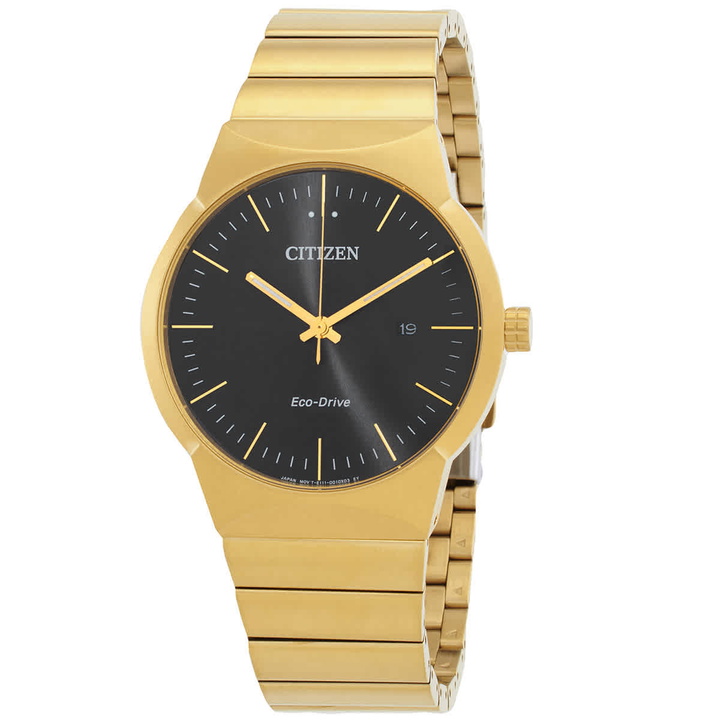 Photo: Citizen Axiom Eco-Drive Black Dial Unisex Watch BM7582-56E
