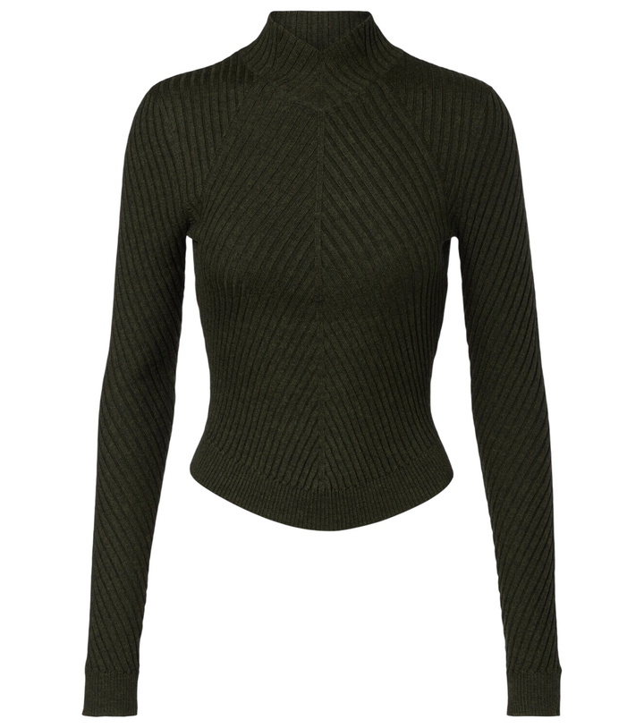 Photo: Victoria Beckham Ribbed-knit wool turtleneck sweater